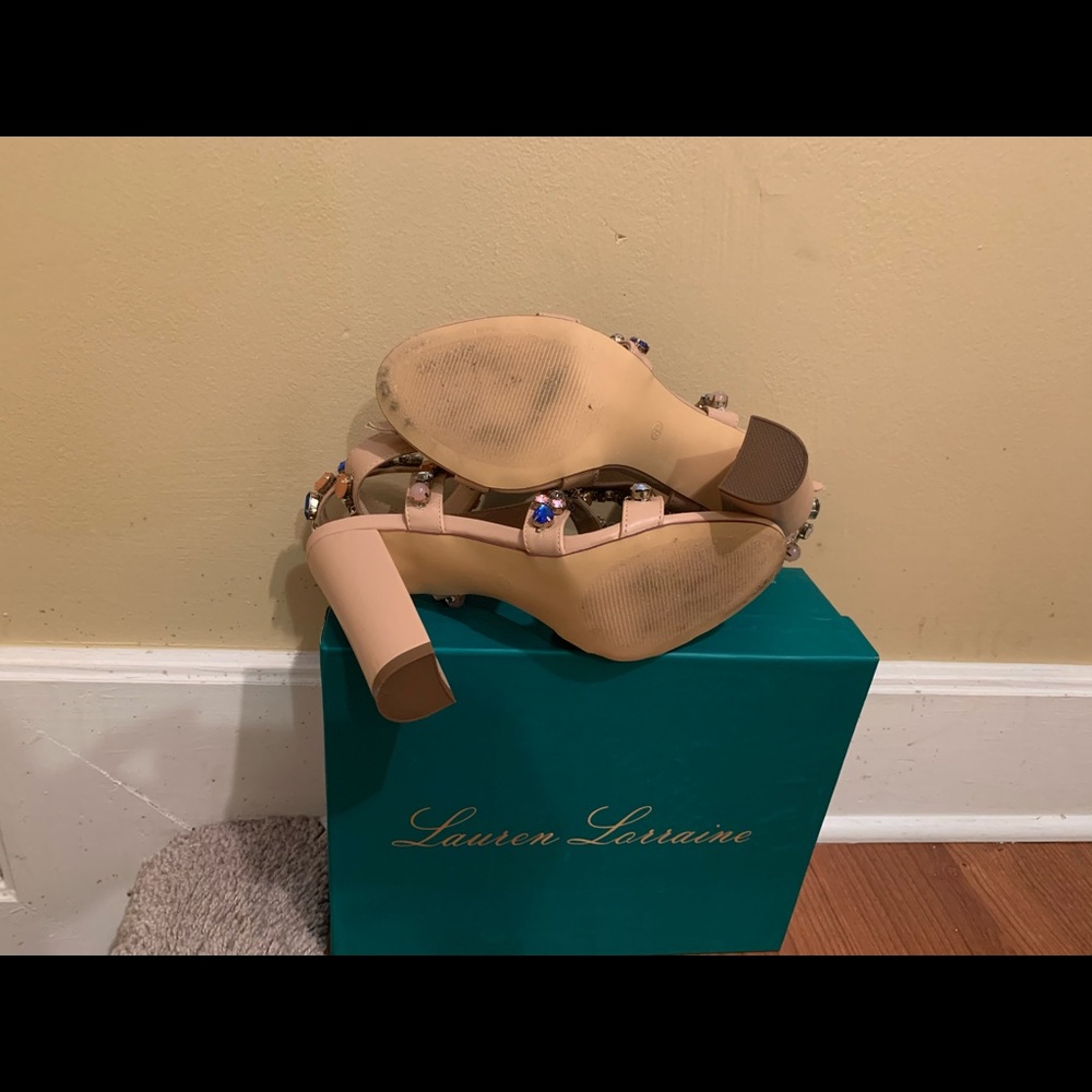 Multi colored Rhinestone shoes - Picture 6 of 7